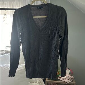 GAP Luxe Charcoal Knit Sweater